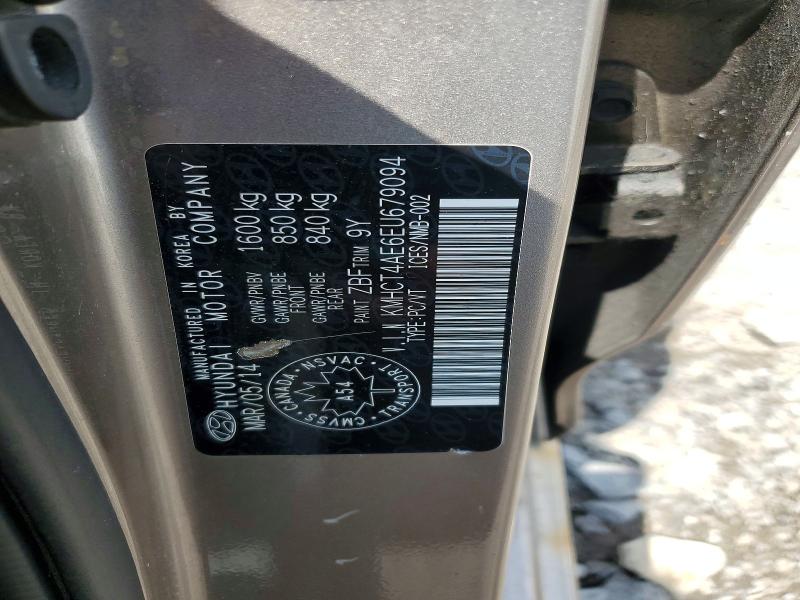 2014 Hyundai Accent მანქანა იყიდება აუქციონზე, vin: KMHCT4AE6EU679094, აუქციონის ნომერი: 56953596