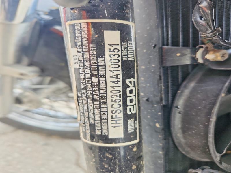2004 Honda Vt1300 მანქანა იყიდება აუქციონზე, vin: 1HFSC52014A100351, აუქციონის ნომერი: 56086736