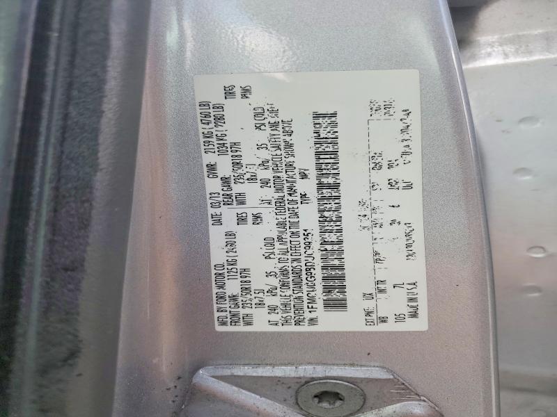 Aukcja sprzedaży 2013 Ford Escape, vin: 1FMCU0G98DUC99351, numer aukcji: 85620755