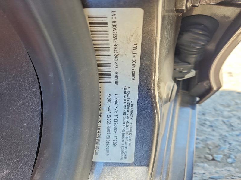 Продажа на аукционе авто 2015 Maserati Ghibli, vin: ZAM57RTA7F1134643, номер лота: 55453546