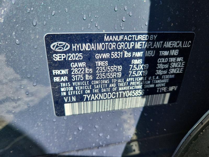 Aukcja sprzedaży 2026 Hyundai Ioniq 5, vin: 7YAKNDDC1TY045856, numer aukcji: 58045726
