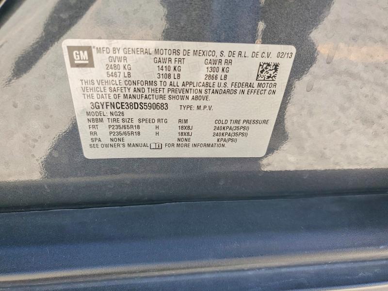 Продажа на аукционе авто 2013 Cadillac Srx, vin: 3GYFNCE38DS590683, номер лота: 55741596