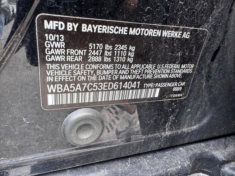 Aukcja sprzedaży 2014 Bmw 528, vin: WBA5A7C53ED614041, numer aukcji: 58922066