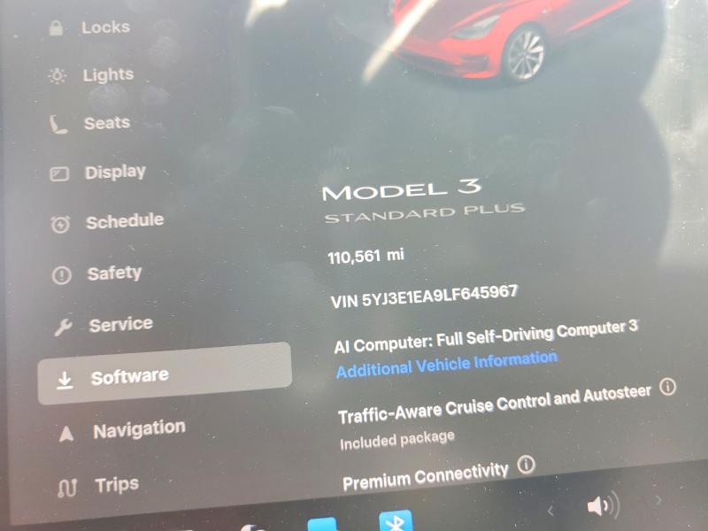 2020 Tesla Model 3 მანქანა იყიდება აუქციონზე, vin: 5YJ3E1EA9LF645967, აუქციონის ნომერი: 58320496