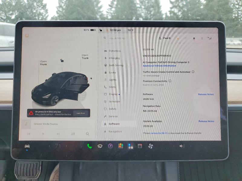 Продажа на аукционе авто 2023 Tesla Model 3, vin: 5YJ3E1EA5PF695433, номер лота: 58723936