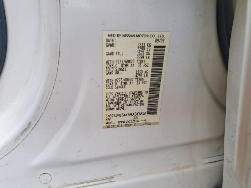 Aukcja sprzedaży 2010 Infiniti Qx56, vin: 5N3ZA0NE6AN903088, numer aukcji: 55824966