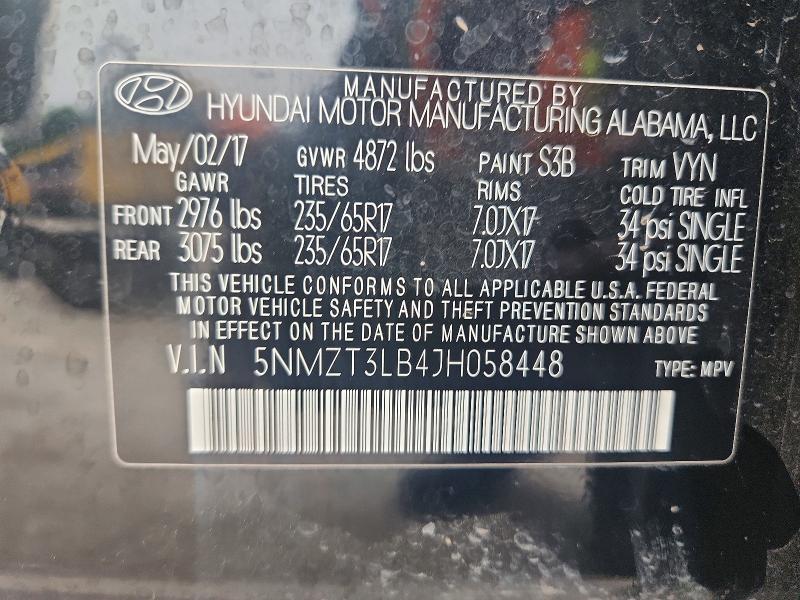 Продажа на аукционе авто 2018 Hyundai Santa Fe Sport, vin: 5NMZT3LB4JH058448, номер лота: 56162406