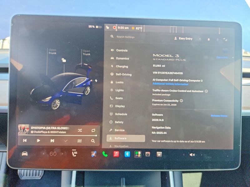 Продаж на аукціоні авто 2019 Tesla Model 3, vin: 5YJ3E1EA3KF464135, номер лоту: 56421206