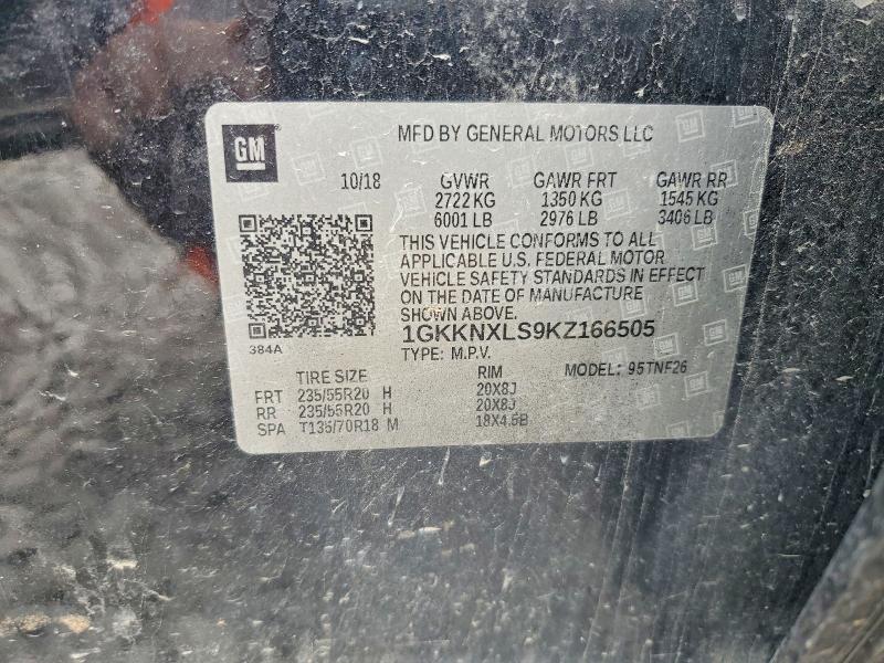 Продажа на аукционе авто 2019 Gmc Acadia, vin: 1GKKNXLS9KZ166505, номер лота: 56466686