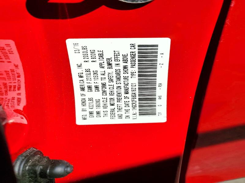 Aukcja sprzedaży 2016 Honda Accord, vin: 1HGCR2F68GA162121, numer aukcji: 56181836
