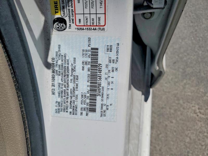 Продажа на аукционе авто 2006 Ford Fusion, vin: 3FAHP08156R148929, номер лота: 56539406