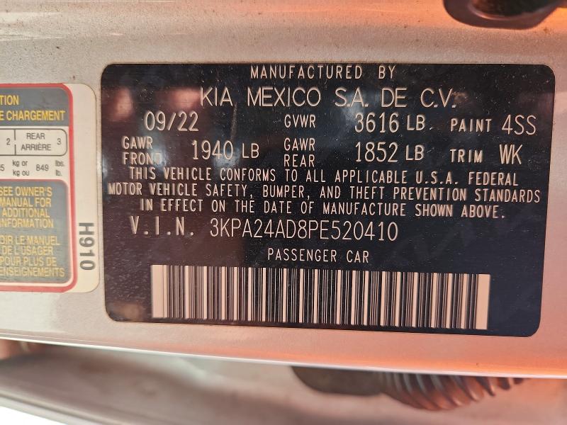 Продажа на аукционе авто 2023 Kia Rio, vin: 3KPA24AD8PE520410, номер лота: 56052856