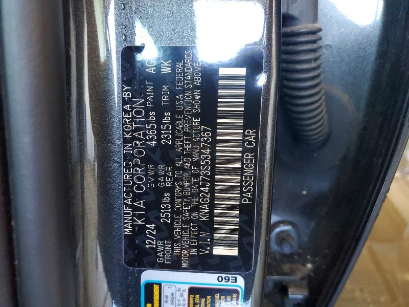 56500896 :رقم المزاد ، KNAG24J73S5347367 vin ، 2025 Kia K5 مزاد بيع
