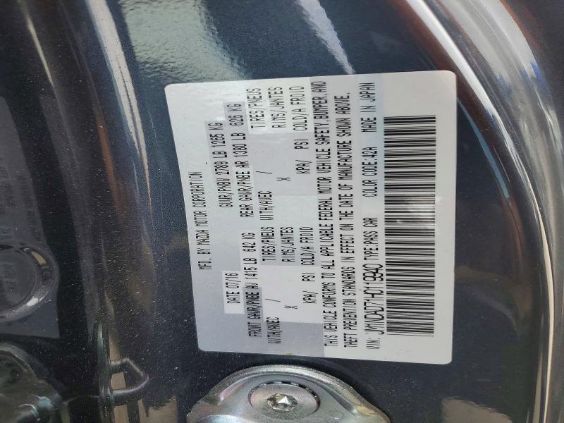 Aukcja sprzedaży 2017 Mazda Mx-5 Miata, vin: JM1NDAD71H0119940, numer aukcji: 57507986