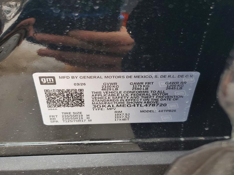 58099146 :رقم المزاد ، 3GKALMEG4TL478720 vin ، 2026 Gmc Terrain مزاد بيع