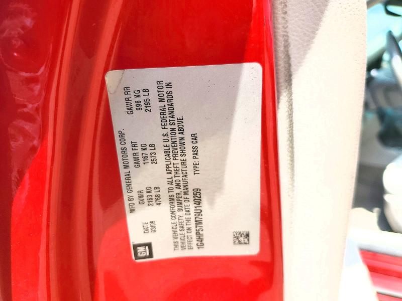2009 Buick Lucerne მანქანა იყიდება აუქციონზე, vin: 1G4HP57M79U140259, აუქციონის ნომერი: 59103736