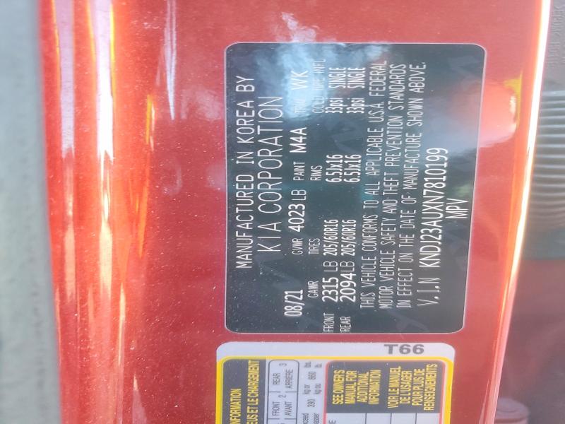 2022 Kia Soul მანქანა იყიდება აუქციონზე, vin: KNDJ23AUXN7810199, აუქციონის ნომერი: 57854596
