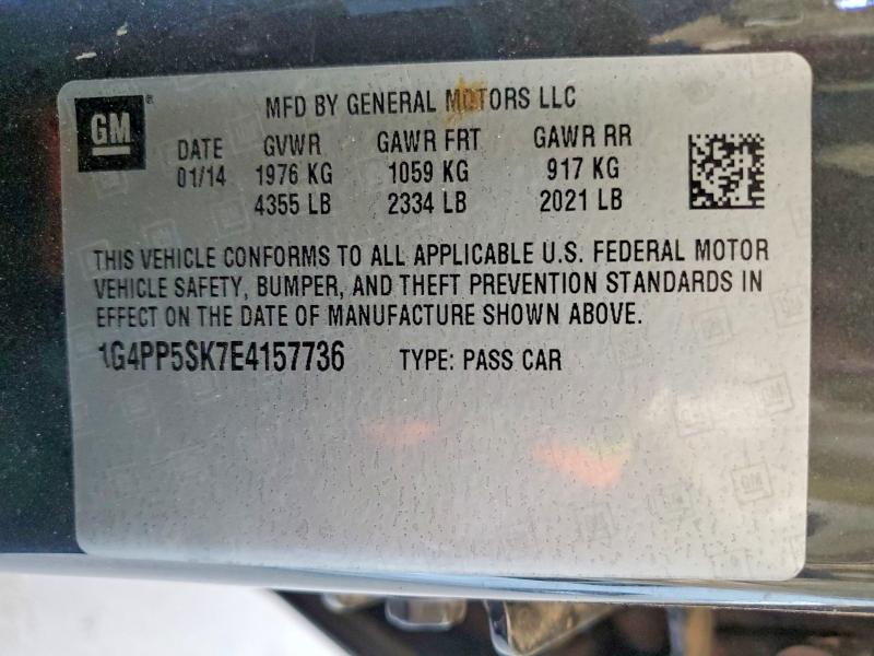 Продажа на аукционе авто 2014 Buick Verano, vin: 1G4PP5SK7E4157736, номер лота: 57877776