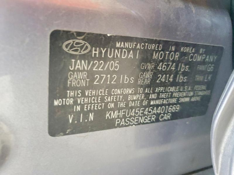 2005 Hyundai Xg მანქანა იყიდება აუქციონზე, vin: KMHFU45E45A401669, აუქციონის ნომერი: 57716626