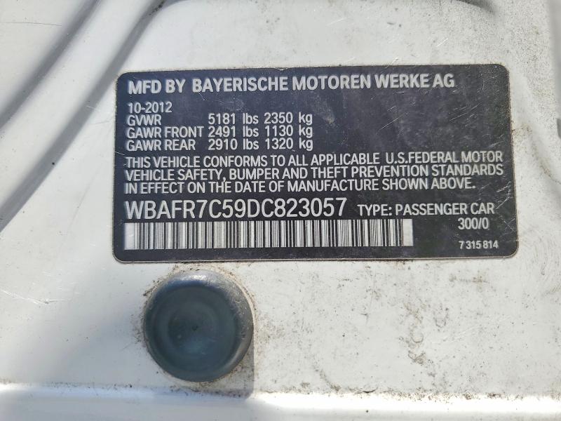 Auction sale of the 2013 Bmw 535, vin: WBAFR7C59DC823057, lot number: 58007696