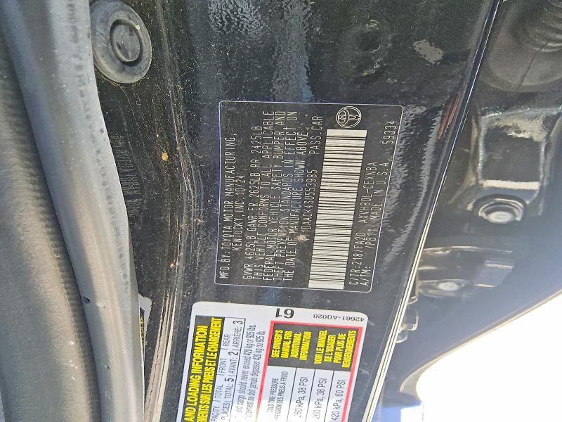 49707706 :رقم المزاد ، 4T1DAACK4SU553985 vin ، 2025 Toyota Camry مزاد بيع