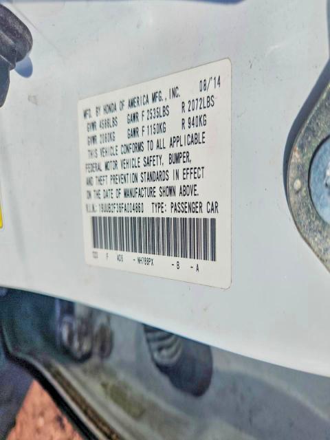 56363086 :رقم المزاد ، 19UUB2F36FA004860 vin ، 2015 Acura Tlx مزاد بيع