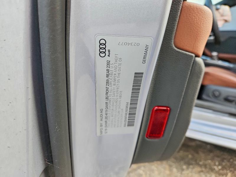 Продажа на аукционе авто 2020 Audi A4, vin: WAUGMAF48LN008564, номер лота: 58605586