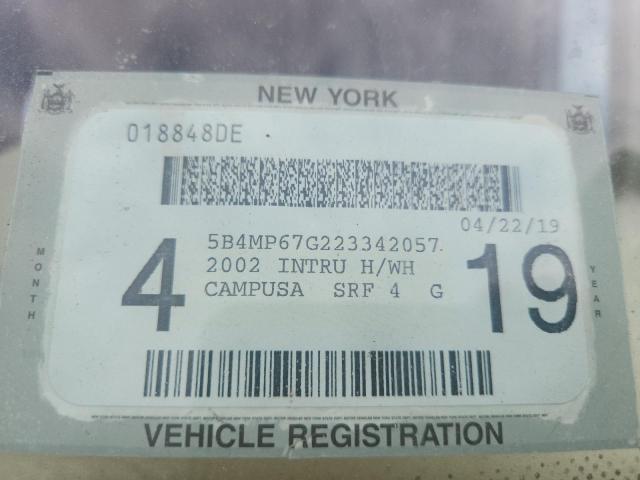 Продаж на аукціоні авто 2002 Workhorse W22, vin: 5B4MP67G223342057, номер лоту: 56840886