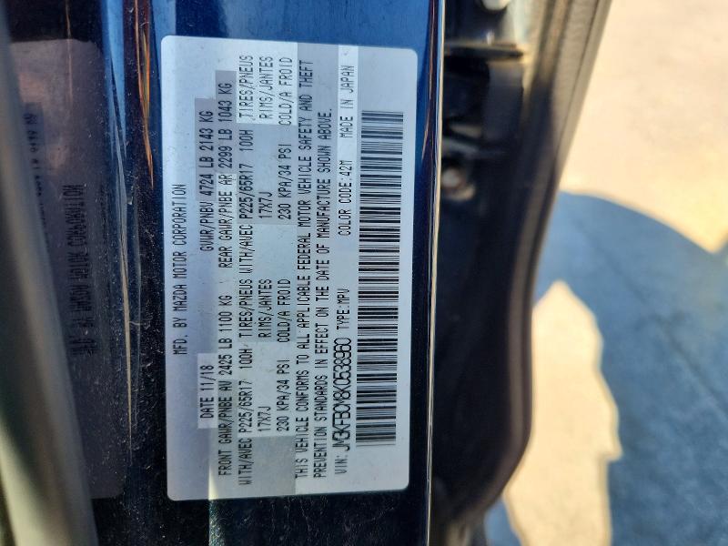 Aukcja sprzedaży 2019 Mazda Cx-5, vin: JM3KFBCM8K0538960, numer aukcji: 58607266