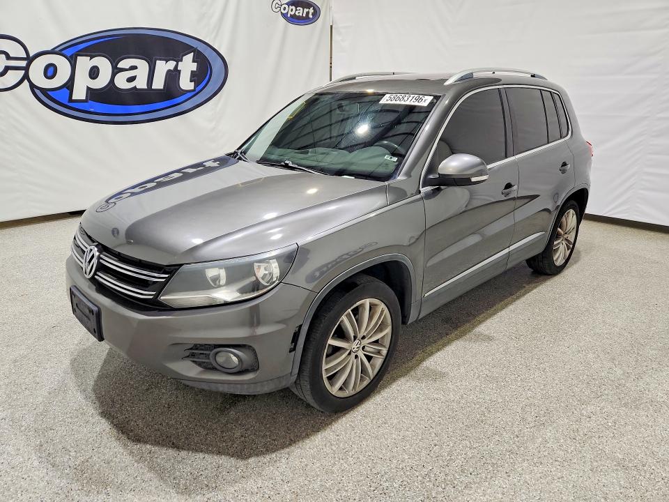 58683196 :رقم المزاد ، WVGAV7AX3CW005832 vin ، 2012 Volkswagen Tiguan مزاد بيع