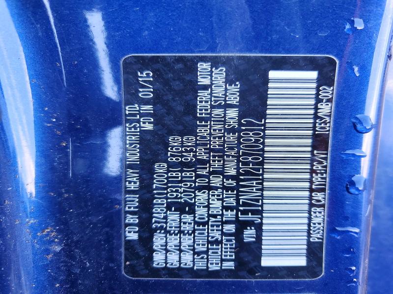 56637826 :رقم المزاد ، JF1ZNAA12F8709812 vin ، 2015 Scion Fr-s مزاد بيع