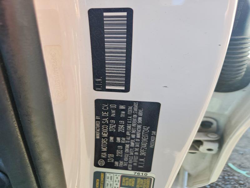 2019 Kia Forte მანქანა იყიდება აუქციონზე, vin: 3KPF24AD1KE077242, აუქციონის ნომერი: 56309706