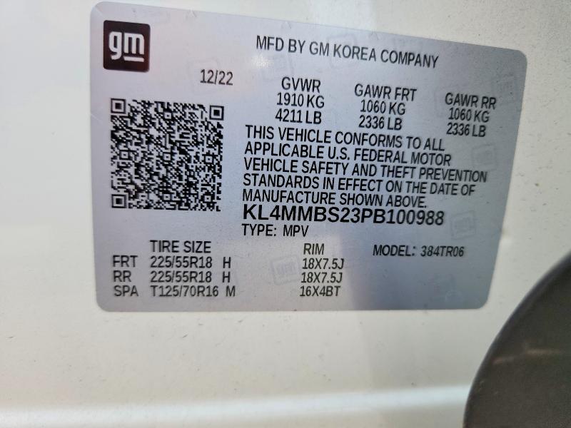Продаж на аукціоні авто 2023 Buick Encore Gx, vin: KL4MMBS23PB100988, номер лоту: 58505696
