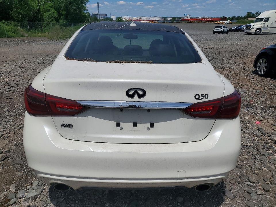 57968826 :رقم المزاد ، JN1EV7AR8JM438520 vin ، 2018 Infiniti Q50 مزاد بيع