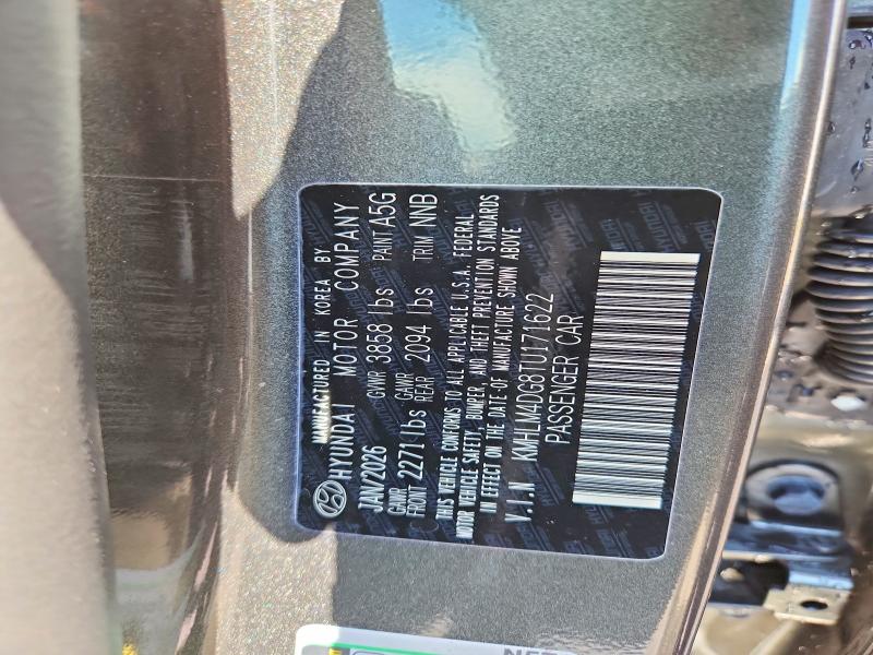57252406 :رقم المزاد ، KMHLM4DG8TU171622 vin ، 2026 Hyundai Elantra مزاد بيع