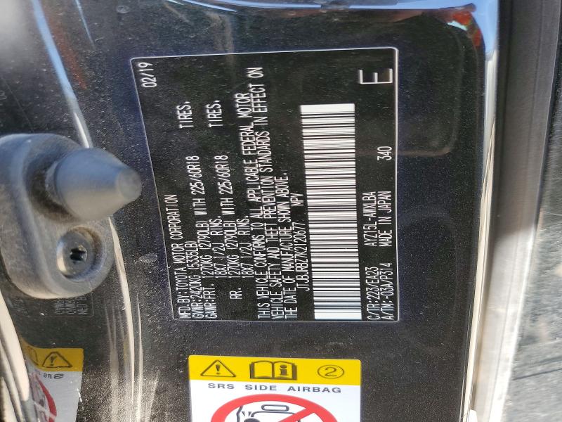 56350716 :رقم المزاد ، JTJBJRBZ7K2120677 vin ، 2019 Lexus Nx مزاد بيع