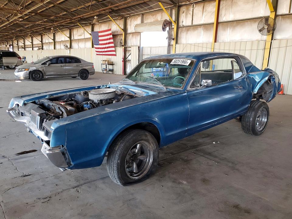 58251966 :رقم المزاد ، 7F91A548013 vin ، 1967 Mercury Cougar مزاد بيع