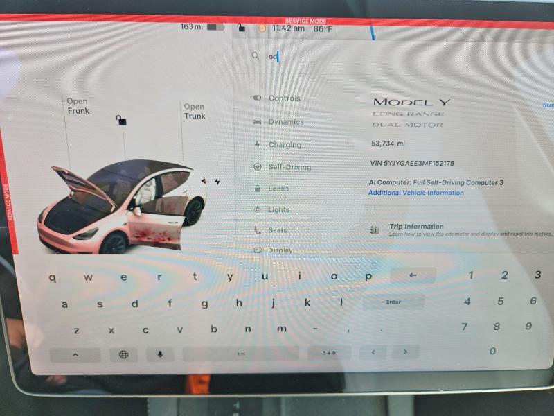2021 Tesla Model Y მანქანა იყიდება აუქციონზე, vin: 5YJYGAEE3MF152175, აუქციონის ნომერი: 57610506