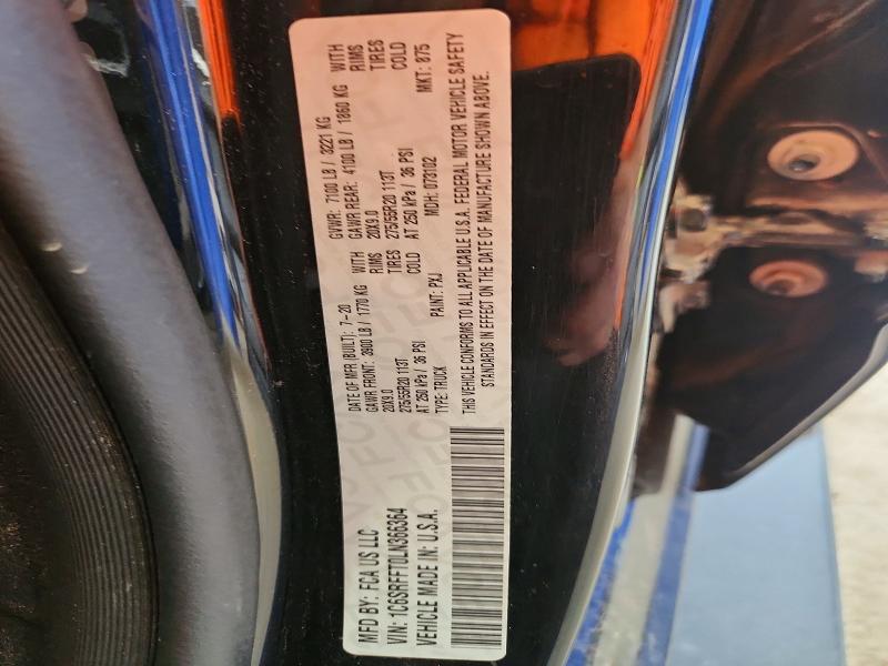 Продаж на аукціоні авто 2020 Ram 1500, vin: 1C6SRFFT0LN366364, номер лоту: 59220006