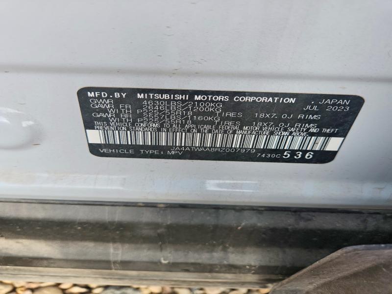 Aukcja sprzedaży 2024 Mitsubishi Eclipse, vin: JA4ATWAA8RZ007979, numer aukcji: 55060646