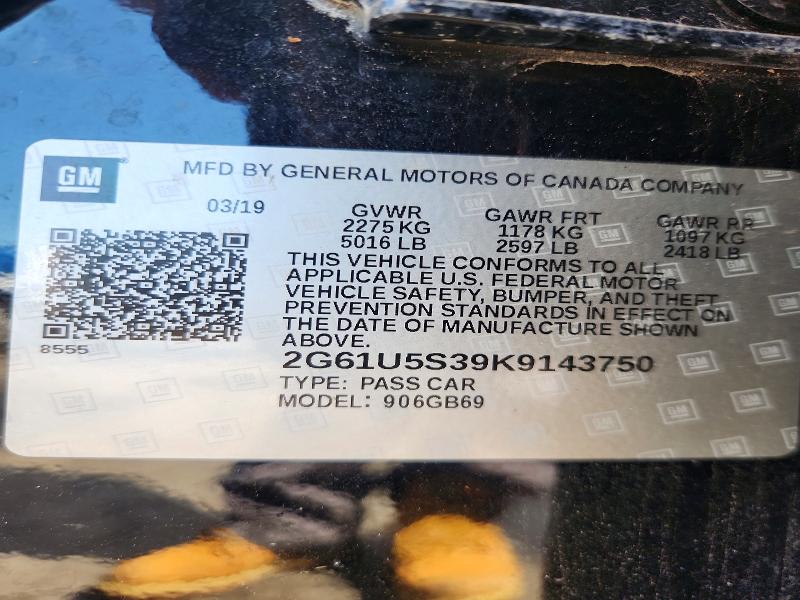 Продажа на аукционе авто 2019 Cadillac Xts, vin: 2G61U5S39K9143750, номер лота: 58546536