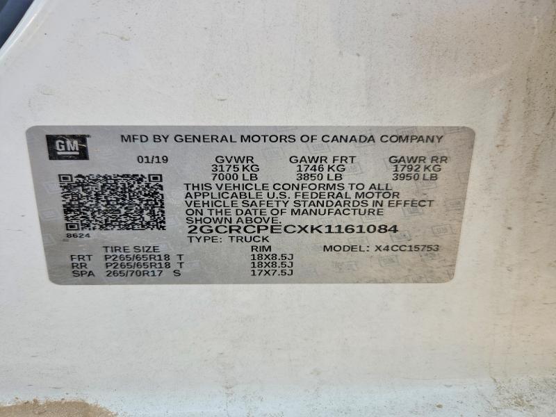 Aukcja sprzedaży 2019 Chevrolet Silverado Ld, vin: 2GCRCPECXK1161084, numer aukcji: 55906206