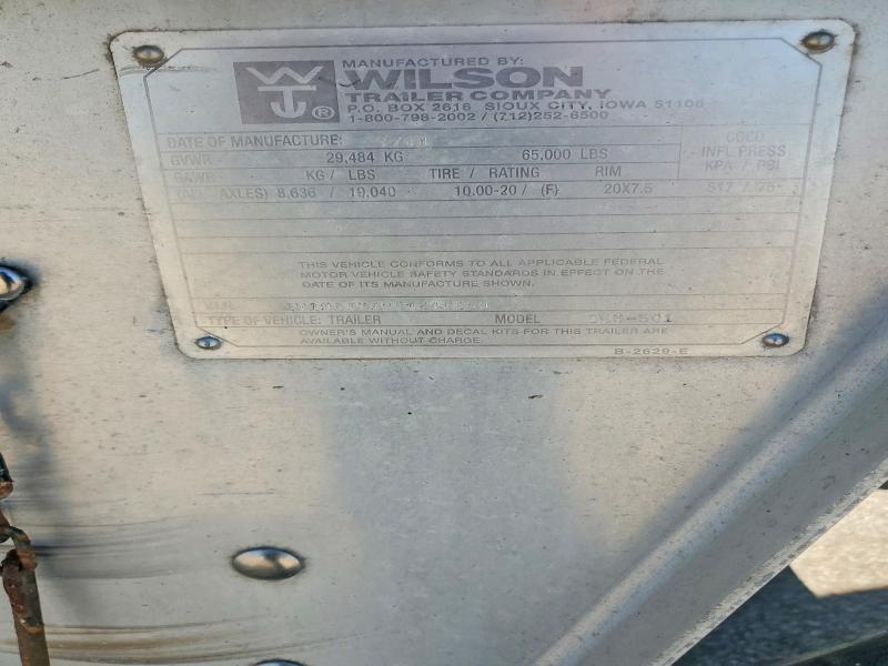 2005 Wilson Trailer Co Trailer მანქანა იყიდება აუქციონზე, vin: 1W1MAFYA95A240850, აუქციონის ნომერი: 55356846