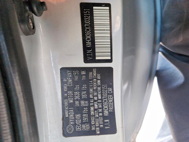 Продаж на аукціоні авто 2007 Hyundai Accent, vin: KMHCM36CX7U032151, номер лоту: 56495516