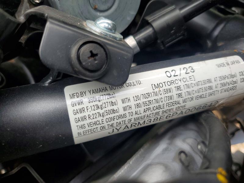 Продажа на аукционе авто 2023 Yamaha Yzfr7, vin: JYARM38E6PA006642, номер лота: 58574716