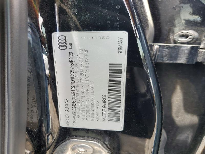 Продажа на аукционе авто 2016 Audi A3, vin: WAUTPBFF1GA109925, номер лота: 58644976