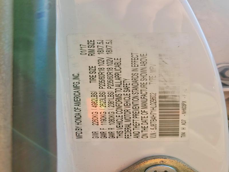 Aukcja sprzedaży 2017 Acura Rdx, vin: 5J8TB4H71HL029602, numer aukcji: 56247846