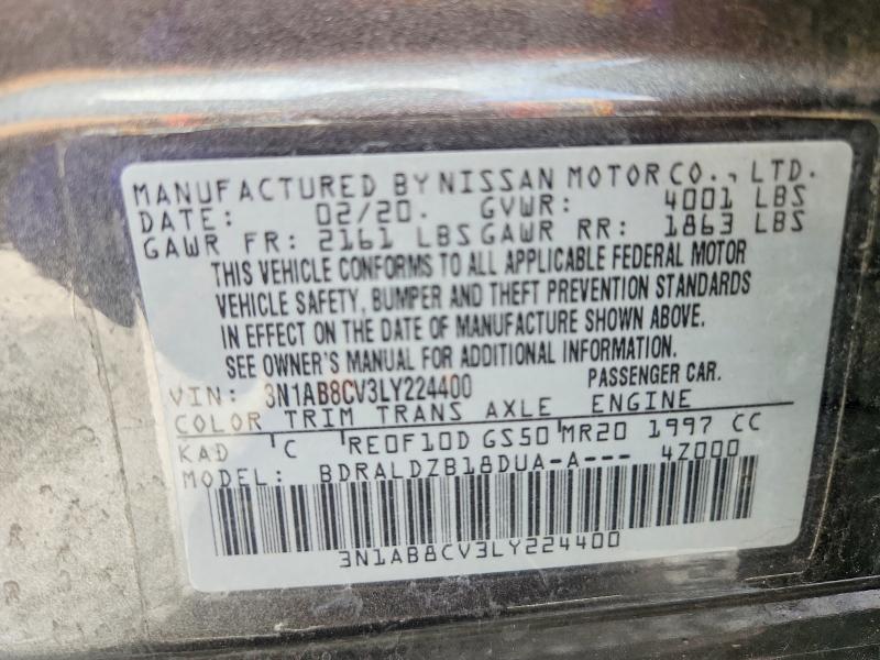 Продажа на аукционе авто 2020 Nissan Sentra, vin: 3N1AB8CV3LY224400, номер лота: 56527446