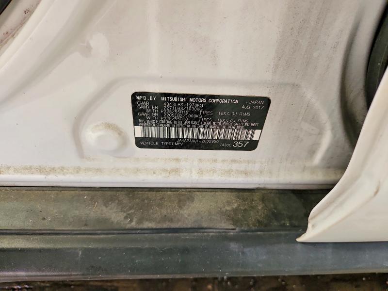 2018 Mitsubishi Outlander Sport მანქანა იყიდება აუქციონზე, vin: JA4AP3AU1JZ002950, აუქციონის ნომერი: 56786596