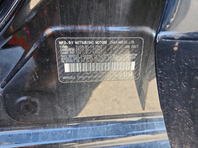 Auction sale of the 2017 Mitsubishi Mirage, vin: ML32F3FJ9HHF19298, lot number: 58615056